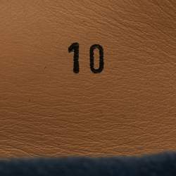 Pre Owned Tod's Gommino Size 43 Navy Blue Suede Bow Loafers