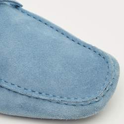 Pre Owned حذاء لوفرز تودز سليب أون سويدي أزرق مقاس 44.5