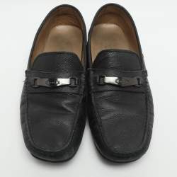 Pre Owned حذاء لوفرز تودز جلد أسود مقاس 40