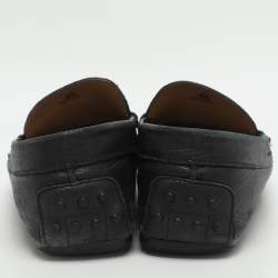 Pre Owned حذاء لوفرز تودز جلد أسود مقاس 40