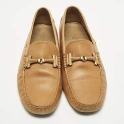 مملوكة مسبقًا Tod's Size 42.5 Brown Leather Driver Loafers
