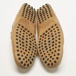 مملوكة مسبقًا Tod's Size 42.5 Brown Leather Driver Loafers