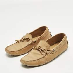 Pre Owned Tod's Gommino Size 41 Brown Leather Loafers