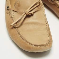 Pre Owned Tod's Gommino Size 41 Brown Leather Loafers