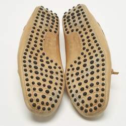 Pre Owned Tod's Gommino Size 41 Brown Leather Loafers