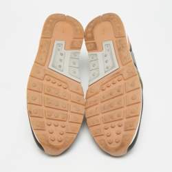 Pre Owned Tod's Size 47 Multicolor Canvas and Mesh Low Top Sneakers