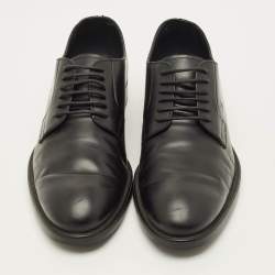 Pre Owned Tod's Size 43.5 Black Leather Lace Up Derby