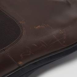 Pre Owned Tod's Size 44 Brown Leather Chelsea Boots