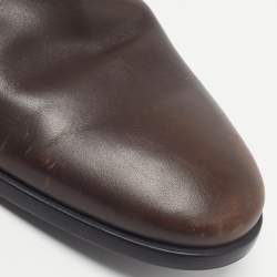 Pre Owned Tod's Size 44 Brown Leather Chelsea Boots