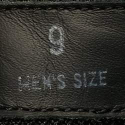 Pre Owned حذاء رياضي تودز جلد ونايلون أزرق بحري/أسود برباط مقاس 43