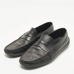 مملوكة مسبقًا Tod's Size 43 Black Leather Penny Loafers
