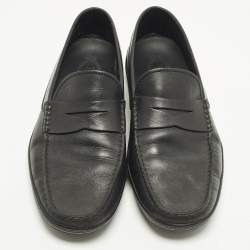 مملوكة مسبقًا Tod's Size 43 Black Leather Penny Loafers