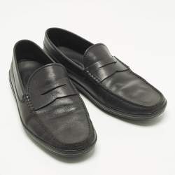 مملوكة مسبقًا Tod's Size 43 Black Leather Penny Loafers