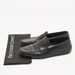 مملوكة مسبقًا Tod's Size 43 Black Leather Penny Loafers