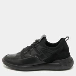 مملوكة مسبقًا Tod's Size 43 Black Leather and Suede Low Top Sneakers