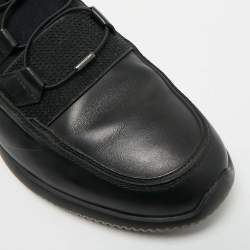 مملوكة مسبقًا Tod's Size 43 Black Leather and Suede Low Top Sneakers