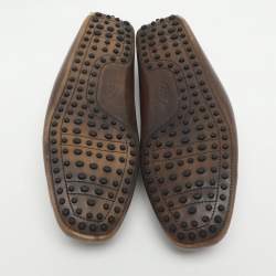 مملوكة مسبقًا Tod's Double T Size 44 Brown Leather Loafers