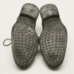 Pre Owned Tod's  Size 43 Dark Brown Brogue Leather Lace Up Derby