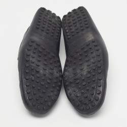 Pre Owned Tod's Gommino Size 43 Black Leather Penny Loafers