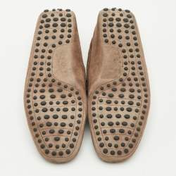 Pre Owned حذاء لوفرز تودز سليب أون سويدي بني بفيوْنكة مقاس 40