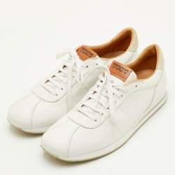 مملوكة مسبقًا Tod's T-Marathon Size 43 White Leather Low Top Sneakers