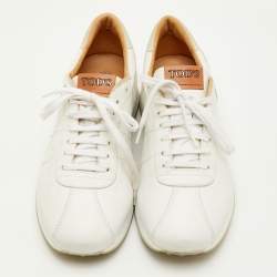 مملوكة مسبقًا Tod's T-Marathon Size 43 White Leather Low Top Sneakers