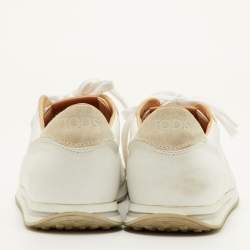 مملوكة مسبقًا Tod's T-Marathon Size 43 White Leather Low Top Sneakers