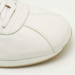 مملوكة مسبقًا Tod's T-Marathon Size 43 White Leather Low Top Sneakers