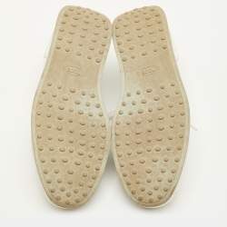 مملوكة مسبقًا Tod's T-Marathon Size 43 White Leather Low Top Sneakers