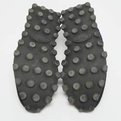 مملوكة مسبقًا حذاء رياضي تودز بقماش النيوبرين والجلد السويدي أزرق كحلي منخفض من أعلى مقاس 45.5