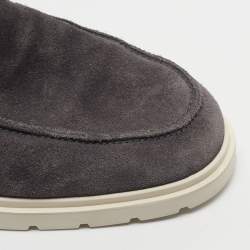 Pre Owned Tod's Size 41 Navy Blue Suede Loafers