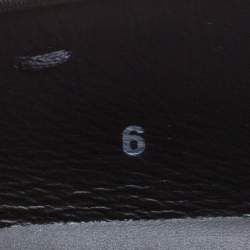 Pre Owned Tod's Black Leather Gommino Loafers Size 39.5