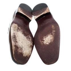 Pre Owned Tod's Brown Leather Penny Loafers Size 42