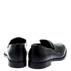 مملوكة مسبقًا حذاء لوفرز تودز بيني جلد أسود مقاس 40