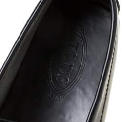 مملوكة مسبقًا Tod's Black Leather Gommino Loafers Size 44