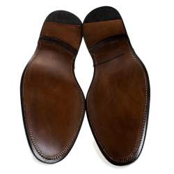 Pre Owned Tod's Black Brogue Leather Lace Up Oxfords Size 47