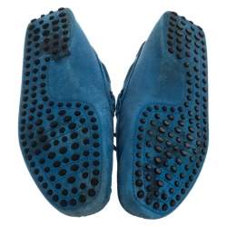 Pre Owned حذاء لوفرز تودز سيتي جومينو جلد نوبوك أسود مقاس 40