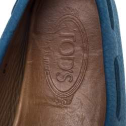 Pre Owned حذاء لوفرز تودز سيتي جومينو جلد نوبوك أسود مقاس 40