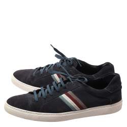 Tod's Blue Suede Leather Low Top Sneakers Size 44