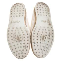 Tod's White Leather Slip On Sneakers Size 45.5