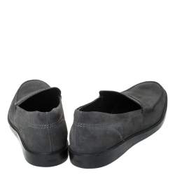 Tod's Grey Suede Penny Loafers Size 41.5