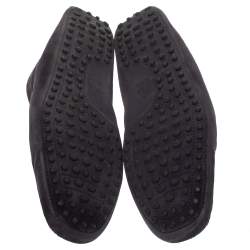 Pre Owned Tod’s Dark Blue Suede Penny Loafers Size 44