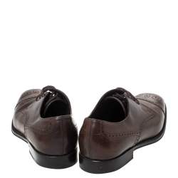Tod's Brown Brogue Leather Lace Up Derby Size 40