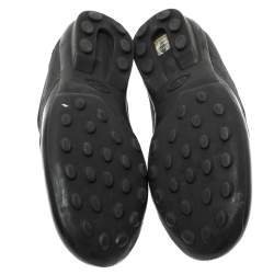 مملوكة مسبقًا Tod's Black/Grey Suede and Canvas Lace Up Low Top Sneakers Size 45.5