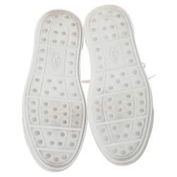 Tod's White Leather Low Top Lace Up Sneakers Size 39.5