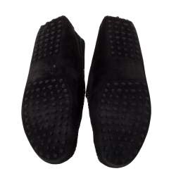 Pre Owned Tod's Black Suede Penny Loafers Size 43