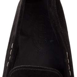Pre Owned Tod's Black Suede Penny Loafers Size 43