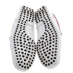 Pre Owned حذاء لوفرز تودز فور فيراري سليب أون جلد أبيض مقاس 41
