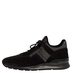Pre Owned Tod's Black Suede Low Top Sneaker Size 45.5