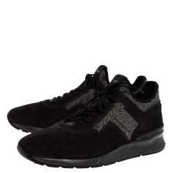 Pre Owned Tod's Black Suede Low Top Sneaker Size 45.5